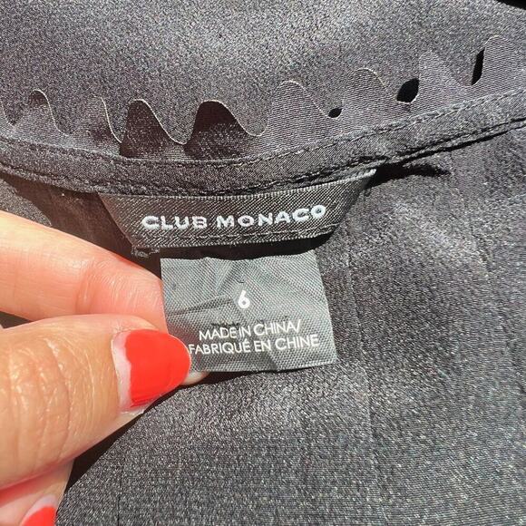 CLUB MONACO PLEATED TUNIC DRESS WITH SCALLOPED TRIM NECKLINE SIZE 6 - Picture 7 of 7